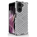 Back Case Cover for [ Redmi A5 / Poco C71 ] Honeycomb Pattern Polycarbonate Hard Bumper Case for [ Redmi A5 / Poco C71 ] - Black