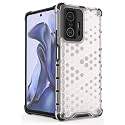 Back Case Cover for [ Xiaomi 11T Pro 5G / 11T 5G ] Honeycomb Pattern Polycarbonate Hard Bumper Case for [ Xiaomi 11T Pro 5G / 11T 5G ] - Transparent