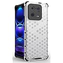 Back Case Cover for [ Xiaomi 13 Pro 5G ] Honeycomb Pattern Polycarbonate Hard Bumper Case for [ Xiaomi 13 Pro 5G ] - Transparent