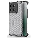 Back Case Cover for [ Xiaomi 14 5G ] Honeycomb Pattern Polycarbonate Hard Bumper Case for [ Xiaomi 14 5G ] - Transparent
