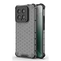 Back Case Cover for [ Xiaomi 14 5G ] Honeycomb Pattern Polycarbonate Hard Bumper Case for [ Xiaomi 14 5G ] - Black
