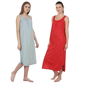 blazon women39s cotton hosiery solid maxi nighty slip pack of 2 available sizes s m l xl 2xl 3xl 4xl 5xl