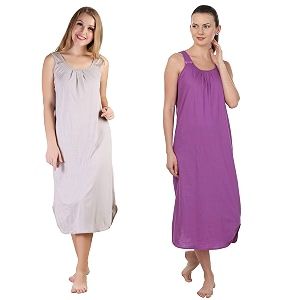 blazon women39s cotton hosiery solid maxi nighty slip pack of 2 available sizes s m l xl 2xl 3xl 4xl 5xl