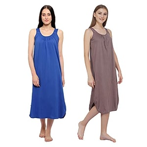 blazon women39s cotton hosiery solid maxi nighty slip pack of 2 available sizes s m l xl 2xl 3xl 4xl 5xl