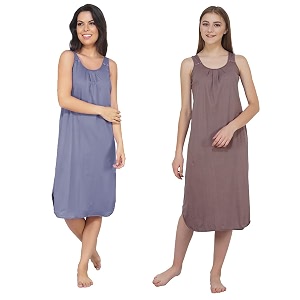 blazon women39s cotton hosiery solid maxi nighty slip pack of 2 available sizes s m l xl 2xl 3xl 4xl 5xl