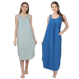 blazon women39s cotton hosiery solid maxi nighty slip pack of 2 available sizes s m l xl 2xl 3xl 4xl 5xl