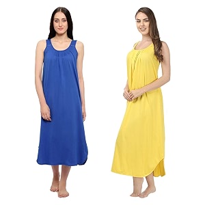 blazon women39s cotton hosiery solid maxi nighty slip pack of 2 available sizes s m l xl 2xl 3xl 4xl 5xl