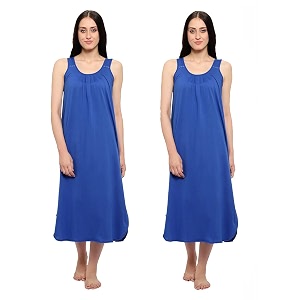 blazon women39s cotton hosiery solid maxi nighty slip pack of 2 available sizes s m l xl 2xl 3xl 4xl 5xl