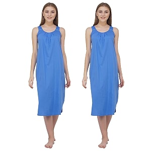 blazon women39s cotton hosiery solid maxi nighty slip pack of 2 available sizes s m l xl 2xl 3xl 4xl 5xl
