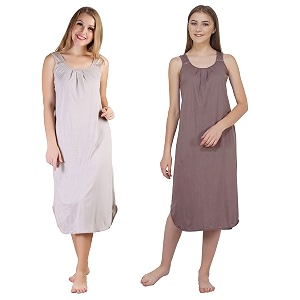 blazon women39s cotton hosiery solid maxi nighty slip pack of 2 available sizes s m l xl 2xl 3xl 4xl 5xl