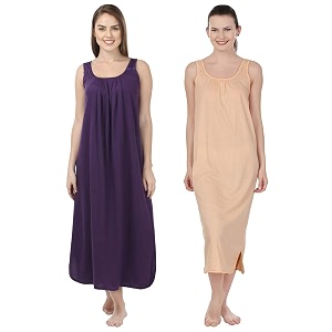 blazon women39s cotton hosiery solid maxi nighty slip pack of 2 available sizes s m l xl 2xl 3xl 4xl 5xl