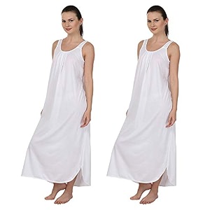 blazon women39s cotton hosiery solid maxi nighty slip pack of 2 available sizes s m l xl 2xl 3xl 4xl 5xl