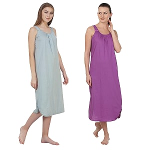 blazon women39s cotton hosiery solid maxi nighty slip pack of 2 available sizes s m l xl 2xl 3xl 4xl 5xl