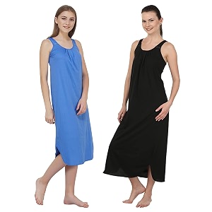 blazon women39s cotton hosiery solid maxi nighty slip pack of 2 available sizes s m l xl 2xl 3xl 4xl 5xl