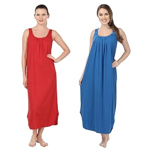 blazon women39s cotton hosiery solid maxi nighty slip pack of 2 available sizes s m l xl 2xl 3xl 4xl 5xl