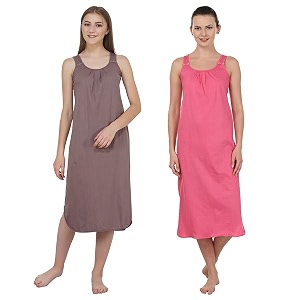 blazon women39s cotton hosiery solid maxi nighty slip pack of 2 available sizes s m l xl 2xl 3xl 4xl 5xl
