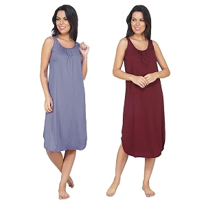 blazon women39s cotton hosiery solid maxi nighty slip pack of 2 available sizes s m l xl 2xl 3xl 4xl 5xl