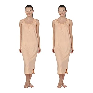 blazon women39s cotton hosiery solid maxi nighty slip pack of 2 available sizes s m l xl 2xl 3xl 4xl 5xl