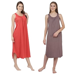 blazon women39s cotton hosiery solid maxi nighty slip pack of 2 available sizes s m l xl 2xl 3xl 4xl 5xl