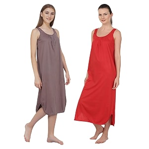 blazon women39s cotton hosiery solid maxi nighty slip pack of 2 available sizes s m l xl 2xl 3xl 4xl 5xl