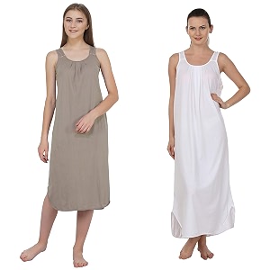 blazon women39s cotton hosiery solid maxi nighty slip pack of 2 available sizes s m l xl 2xl 3xl 4xl 5xl