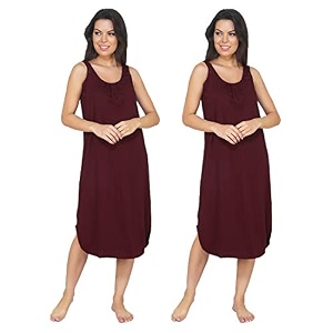 blazon women39s cotton hosiery solid maxi nighty slip pack of 2 available sizes s m l xl 2xl 3xl 4xl 5xl