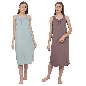 blazon women39s cotton hosiery solid maxi nighty slip pack of 2 available sizes s m l xl 2xl 3xl 4xl 5xl