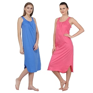 blazon women39s cotton hosiery solid maxi nighty slip pack of 2 available sizes s m l xl 2xl 3xl 4xl 5xl