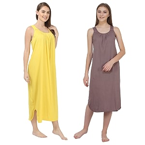 blazon women39s cotton hosiery solid maxi nighty slip pack of 2 available sizes s m l xl 2xl 3xl 4xl 5xl