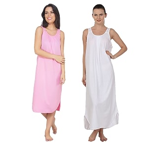 blazon women39s cotton hosiery solid maxi nighty slip pack of 2 available sizes s m l xl 2xl 3xl 4xl 5xl