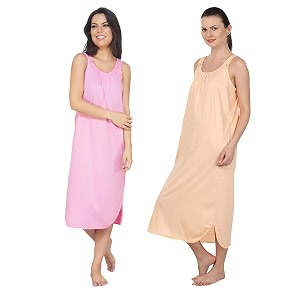 blazon women39s cotton hosiery solid maxi nighty slip pack of 2 available sizes s m l xl 2xl 3xl 4xl 5xl
