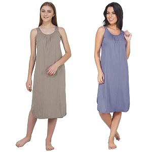 blazon women39s cotton hosiery solid maxi nighty slip pack of 2 available sizes s m l xl 2xl 3xl 4xl 5xl