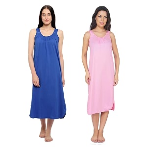 blazon women39s cotton hosiery solid maxi nighty slip pack of 2 available sizes s m l xl 2xl 3xl 4xl 5xl