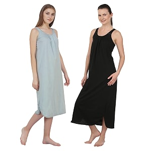 blazon women39s cotton hosiery solid maxi nighty slip pack of 2 available sizes s m l xl 2xl 3xl 4xl 5xl