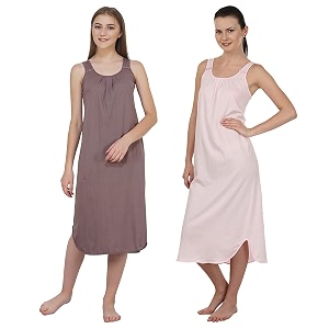 blazon women39s cotton hosiery solid maxi nighty slip pack of 2 available sizes s m l xl 2xl 3xl 4xl 5xl