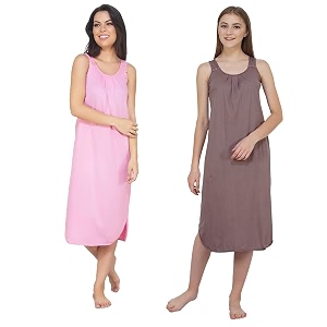 blazon women39s cotton hosiery solid maxi nighty slip pack of 2 available sizes s m l xl 2xl 3xl 4xl 5xl