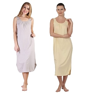 blazon women39s cotton hosiery solid maxi nighty slip pack of 2 available sizes s m l xl 2xl 3xl 4xl 5xl