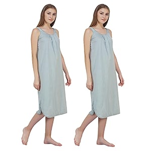 blazon women39s cotton hosiery solid maxi nighty slip pack of 2 available sizes s m l xl 2xl 3xl 4xl 5xl