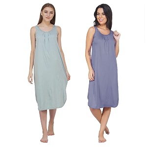 blazon women39s cotton hosiery solid maxi nighty slip pack of 2 available sizes s m l xl 2xl 3xl 4xl 5xl