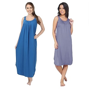 blazon women39s cotton hosiery solid maxi nighty slip pack of 2 available sizes s m l xl 2xl 3xl 4xl 5xl