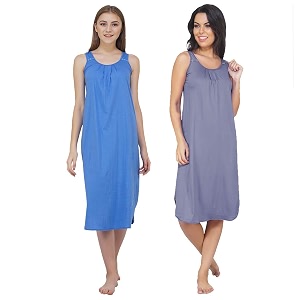 blazon women39s cotton hosiery solid maxi nighty slip pack of 2 available sizes s m l xl 2xl 3xl 4xl 5xl
