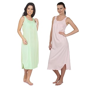 blazon women39s cotton hosiery solid maxi nighty slip pack of 2 available sizes s m l xl 2xl 3xl 4xl 5xl