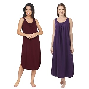 blazon women39s cotton hosiery solid maxi nighty slip pack of 2 available sizes s m l xl 2xl 3xl 4xl 5xl