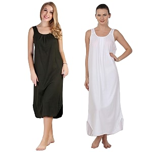blazon women39s cotton hosiery solid maxi nighty slip pack of 2 available sizes s m l xl 2xl 3xl 4xl 5xl