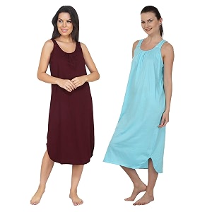 blazon women39s cotton hosiery solid maxi nighty slip pack of 2 available sizes s m l xl 2xl 3xl 4xl 5xl