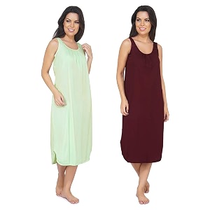 blazon women39s cotton hosiery solid maxi nighty slip pack of 2 available sizes s m l xl 2xl 3xl 4xl 5xl