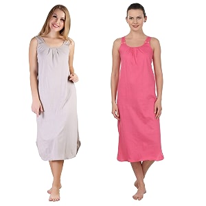 blazon women39s cotton hosiery solid maxi nighty slip pack of 2 available sizes s m l xl 2xl 3xl 4xl 5xl