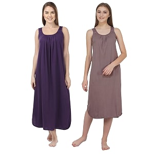 blazon women39s cotton hosiery solid maxi nighty slip pack of 2 available sizes s m l xl 2xl 3xl 4xl 5xl