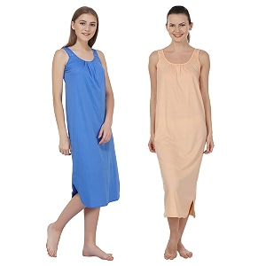 blazon women39s cotton hosiery solid maxi nighty slip pack of 2 available sizes s m l xl 2xl 3xl 4xl 5xl
