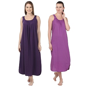 blazon women39s cotton hosiery solid maxi nighty slip pack of 2 available sizes s m l xl 2xl 3xl 4xl 5xl